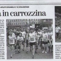La maratona in carrozzina da La Stampa del 12/04/2013