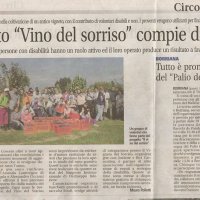 Il progetto «Vino del sorriso» compie dieci anni da La Provincia del 14/09/2016