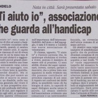 «Ti Aiuto Io» da  associazione che guarda all'handicap