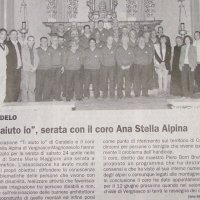 «Ti Aiuto Io» da  serata con il coro Ana Stella Alpina