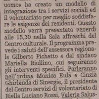 Nuova iniziativa con la «Banca del Tempo» da La Stampa del 11/04/2004
