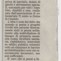 Una gondola per il parco dell'Albero d'Oro da La Provincia del 18/07/2009