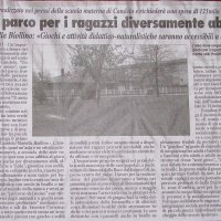 Un parco per i ragazzi diversamente abili da La Provincia del 30/01/2004