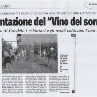 Presentazione del «Vino del sorriso» da La Provincia del 18/06/2011