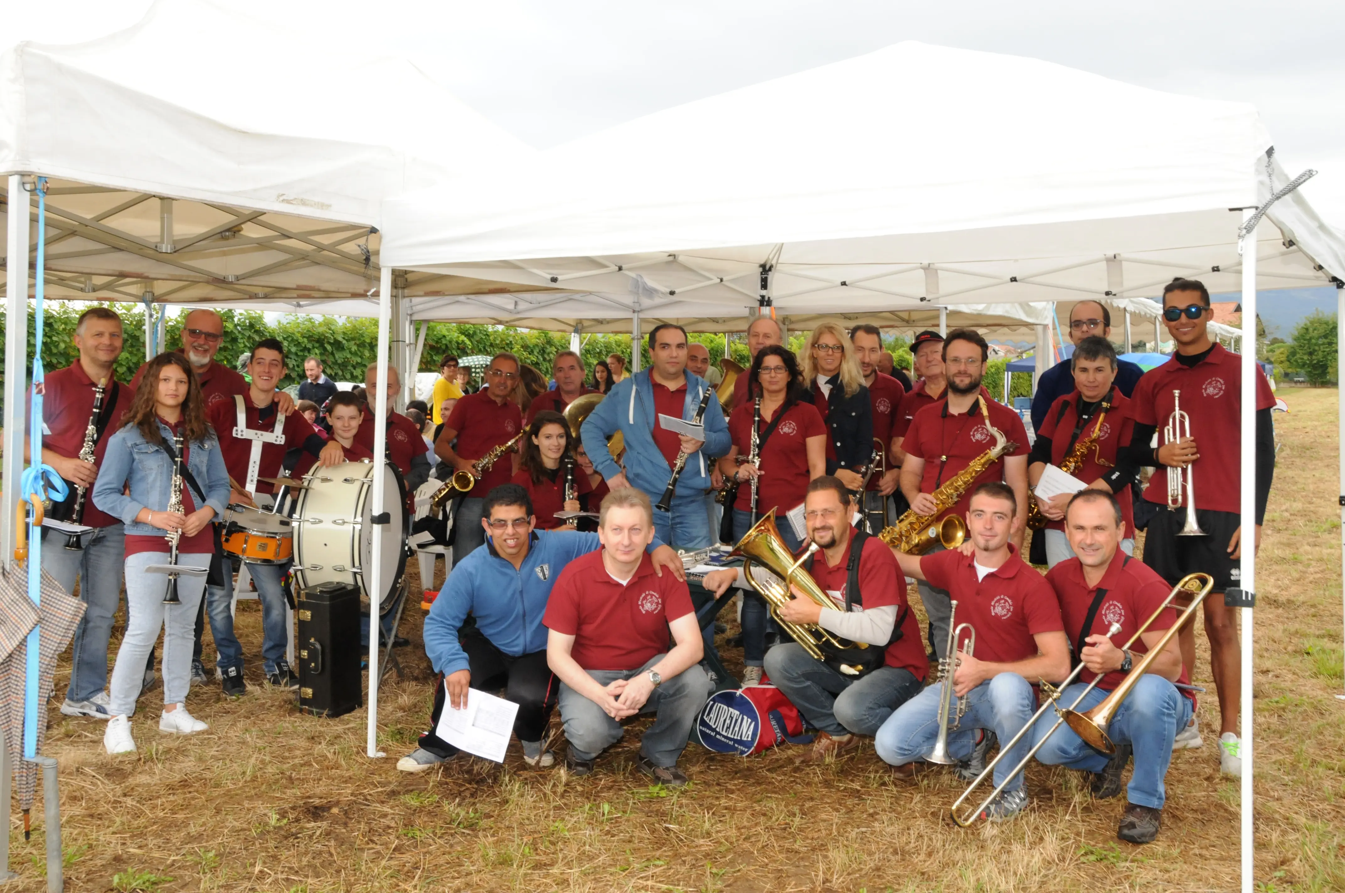 Il grupa bandistico La Piola allieta la festa della vendemmia